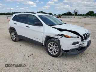 2016 Jeep Cherokee Sport z VIN 1C4PJLABXGW264766, wystawiony jako Copart lot #58787575 z przebiegiem 83 525 mil mil oraz Szkoda całkowita • Salvage title. Historia ofert i sprzedaży dostępna na DreamBid. Obrazek 4.