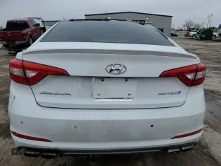 2015 Hyundai Sonata Sport with VIN 5NPE34AB0FH083851, listed as a Copart auction lot 44110145 with Not Provided miles and Salvage Title. Bid and sale history available at carsss.com. Image 6.