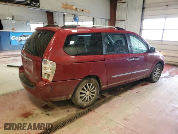 2012 Kia Sedona EX with VIN KNDMH4C75C6503969, listed as a Copart auction lot 54177734 with 190,995 mi miles and Salvage Title. Bid and sale history available at carsss.com. Image 3.