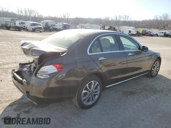 2017 Mercedes-Benz C 300 with VIN 55SWF4KB9HU228024, listed as a Copart auction lot 47616745 with 93,930 mi miles and Salvage Title. Bid and sale history available at carsss.com. Image 3.