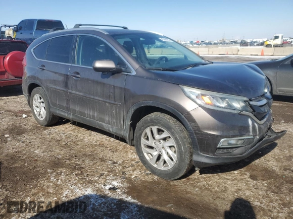 2015 Honda CR-V EX-L with VIN 2HKRM4H73FH705696, listed as a Copart auction lot 45894485 with 125,385 mi miles and Salvage Title. Bid and sale history available at carsss.com. Image 4.