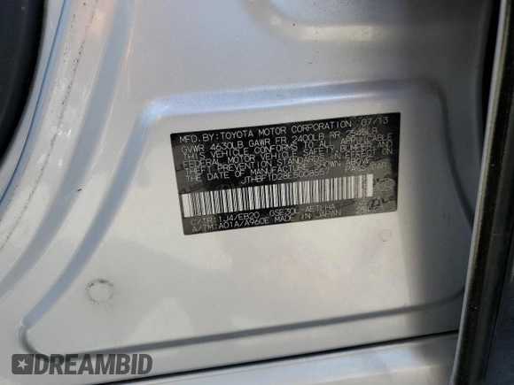 2014 Lexus IS 250 z VIN JTHBF1D28E5008557, wystawiony jako Copart lot #62419195 z przebiegiem 88 661 mil mil oraz Szkoda całkowita • Salvage title. Historia ofert i sprzedaży dostępna na DreamBid. Obrazek 12.