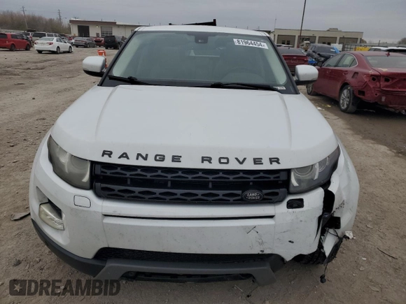2013 Land Rover Range Rover Evoque Pure Plus with VIN SALVP2BGXDH832582, listed as a Copart auction lot 81964454 with 184,927 mi miles and Salvage Title. Bid and sale history available at carsss.com. Image 5.