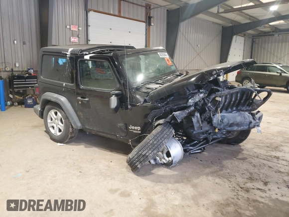 2020 Jeep Wrangler Sport S z VIN 1C4GJXAGXLW118347, wystawiony jako Copart lot #45292845 z przebiegiem Nie podano mil oraz Szkoda całkowita • Salvage title. Historia ofert i sprzedaży dostępna na DreamBid. Obrazek 4.