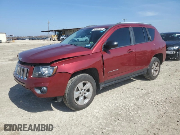 2016 Jeep Compass 75th Anniversary with VIN 1C4NJCBB5GD749124, listed as a Copart auction lot 45005845 with 84,702 mi miles and Salvage Title. Bid and sale history available at carsss.com. Image 1.