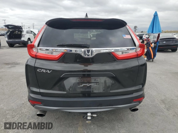 2018 Honda CR-V EX with VIN 7FARW1H55JE017928, listed as a Copart auction lot 53522105 with 265,203 mi miles and Salvage Title. Bid and sale history available at carsss.com. Image 6.