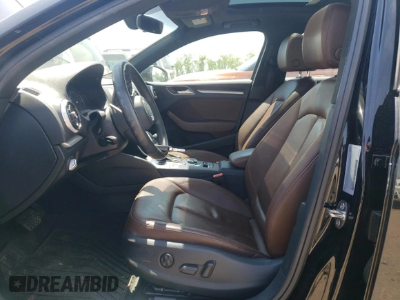 2019 Audi A3 Sedan Premium with VIN WAUBEGFFXK1019017, listed as a Copart auction lot 52562444 with 36,129 mi miles. Bid and sale history available at carsss.com. Image 7.