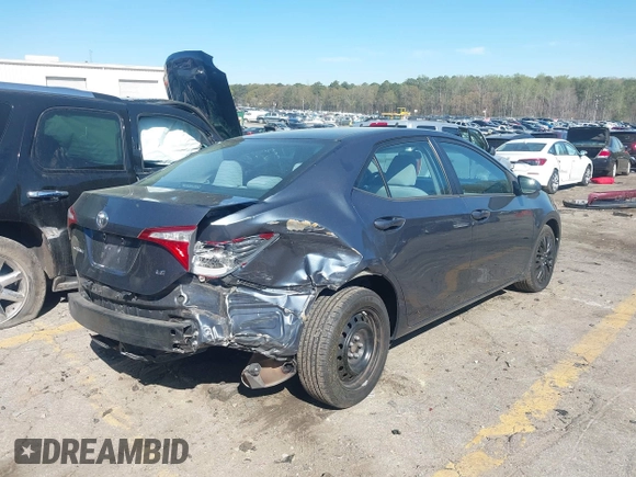 2015 Toyota Corolla L with VIN 2T1BURHE1FC295917, listed as a IAAI auction lot 41869602 with 99,773 mi miles and . Bid and sale history available at DreamBid. Image 4.