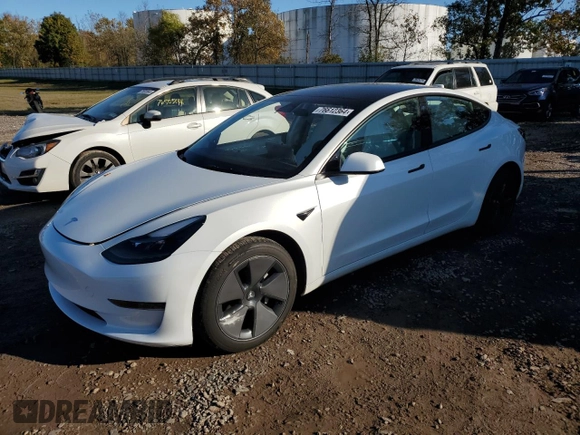 2023 Tesla Model 3 with VIN 5YJ3E1EA2PF642186, listed as a Copart auction lot 76612364 with 9,308 mi miles and Non Repairable. Bid and sale history available at carsss.com. Image 1.
