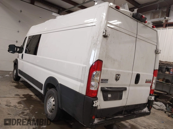 2022 Ram ProMaster Cargo with VIN 3C6MRVJG5NE120608, listed as a IAAI auction lot 41583783 with 17,630 mi miles and . Bid and sale history available at DreamBid. Image 3.