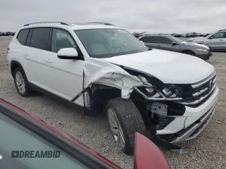 2021 Volkswagen Atlas SEL with VIN 1V2BR2CA2MC595550, listed as a Copart auction lot 45566115 with 57,244 mi miles and Salvage title. Bid and sale history available at DreamBid. Image 4.