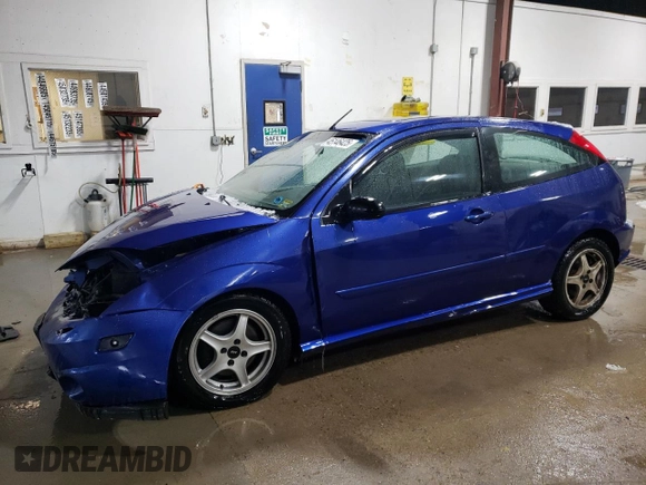 2002 Ford Focus SVT with VIN 3FAHP39592R229140, listed as a Copart auction lot 45146425 with 193,976 mi miles and Salvage Title. Bid and sale history available at DreamBid. Image 1.
