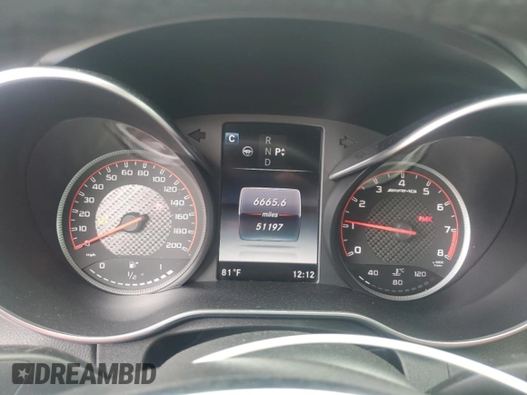 2017 Mercedes-Benz C 63 S AMG с VIN 55SWF8HB0HU187460, выставлен на аукционе Copart как лот 54487155 с пробегом 51 197 миль миль и Списание • Salvage title. История ставок и продаж доступна на DreamBid. Изображение 9.