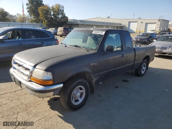 1998 Ford Ranger XL with VIN 1FTYR14C7WPA73739, listed as a Copart auction lot 88360125 with 130,494 mi miles and Salvage Title. Bid and sale history available at carsss.com. Image 1.
