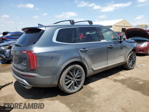 2020 Kia Telluride SX with VIN 5XYP5DHC9LG034071, listed as a Copart auction lot 59807355 with 87,988 mi miles and Salvage title. Bid and sale history available at DreamBid. Image 3.