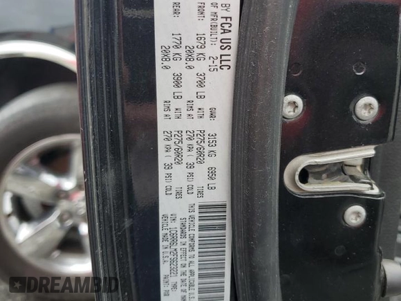 2015 Ram 1500 Big Horn z VIN 1C6RR6LM2FS623221, wystawiony jako Copart lot #58354075 z przebiegiem 175 761 mil mil oraz Czysty tytuł • Clean title. Historia ofert i sprzedaży dostępna na DreamBid. Obrazek 12.