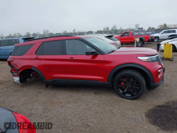 2023 Ford Explorer ST with VIN 1FM5K8GC4PGA77112, listed as a IAAI auction lot 41827620 with 11,608 mi miles. Bid and sale history available at carsss.com. Image 14.