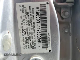 2001 Honda Civic EX with VIN 1HGES26771L030629, listed as a Copart auction lot 48322835 with Not Provided miles and Salvage Title. Bid and sale history available at DreamBid. Image 13.