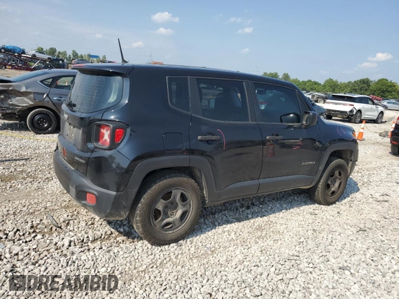 2015 Jeep Renegade Sport with VIN ZACCJBAT0FPB54554, listed as a Copart auction lot 66386814 with 115,219 mi miles and Salvage Title. Bid and sale history available at DreamBid. Image 3.