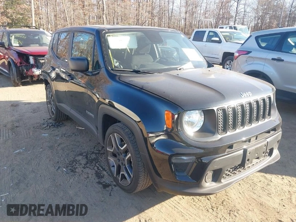 2020 Jeep Renegade Sport with VIN ZACNJAAB3LPL97434, listed as a IAAI auction lot 40990659 with 52,330 mi miles and . Bid and sale history available at carsss.com. Image 1.