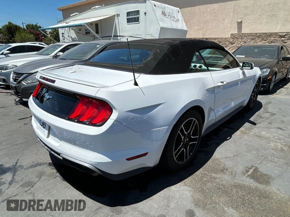 2018 Ford Mustang EcoBoost Premium with VIN 1FATP8UH0J5111777, listed as a Copart auction lot 64321305 with 101,577 mi miles and Clean title. Bid and sale history available at DreamBid. Image 4.