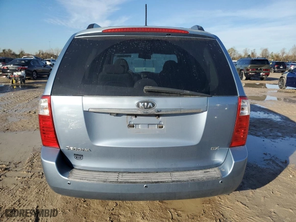 2010 Kia Sedona EX with VIN KNDMH4C32A6335332, listed as a Copart auction lot 88370265 with 0 mi miles and Clean Title. Bid and sale history available at carsss.com. Image 6.