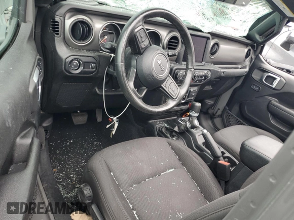 2023 Jeep Gladiator Sport S with VIN 1C6HJTAG9PL506729, listed as a Copart auction lot 58372235 with 52,633 mi miles and Non repairable. Bid and sale history available at DreamBid. Image 8.