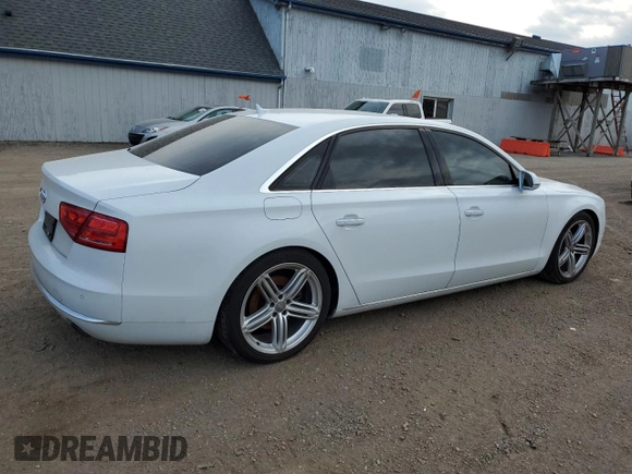2013 Audi A8 3.0L with VIN WAURGAFD6DN004840, listed as a Copart auction lot 53507355 with 92,207 mi miles and Clean title. Bid and sale history available at DreamBid. Image 3.
