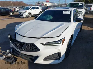 2021 Acura TLX w/A-Spec Package with VIN 19UUB6F50MA007713, listed as a IAAI auction lot 41864738 with 52,270 mi miles. Bid and sale history available at carsss.com. Image 17.