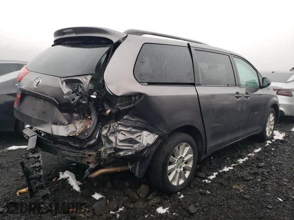 2016 Toyota Sienna LE with VIN 5TDJK3DC6GS135317, listed as a Copart auction lot 87875305 with 213,770 mi miles and Salvage Title. Bid and sale history available at carsss.com. Image 3.