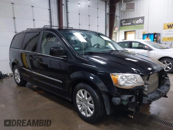 2014 Chrysler Town & Country Touring with VIN 2C4RC1BG9ER436048, listed as a IAAI auction lot 41360528 with 163,040 mi miles. Bid and sale history available at carsss.com. Image 1.