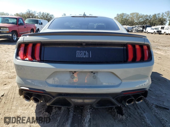 2022 Ford Mustang Mach 1 with VIN 1FA6P8R02N5550873, listed as a Copart auction lot 84325234 with 28,251 mi miles and Salvage title. Bid and sale history available at DreamBid. Image 6.