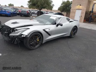 2014 Chevrolet Corvette Stingray Z51 2LT with VIN 1G1YJ2D70E5121214, listed as a IAAI auction lot 41763535 with 1 mi miles. Bid and sale history available at carsss.com. Image 2.