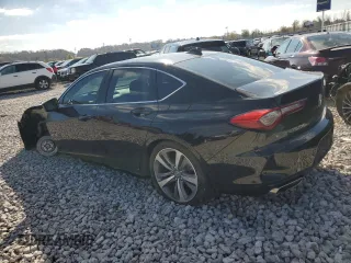 2021 Acura TLX w/Advance Package with VIN 19UUB5F66MA000591, listed as a Copart auction lot 79624574 with 18,339 mi miles and Salvage Title. Bid and sale history available at carsss.com. Image 2.