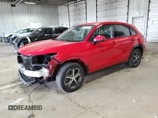 2024 Honda HR-V EX-L with VIN 3CZRZ2H7XRM728116, listed as a Copart auction lot 58161445 with 33,681 mi miles and Salvage title. Bid and sale history available at DreamBid. Image 1.