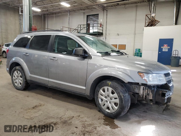 2018 Dodge Journey SE with VIN 3C4PDCAB3JT416567, listed as a Copart auction lot 45307745 with 108,487 mi miles and Salvage Title. Bid and sale history available at carsss.com. Image 4.