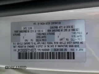 2007 Mazda 5 Touring with VIN JM1CR293970145575, listed as a Copart auction lot 62800145 with 139,286 mi miles and Salvage title. Bid and sale history available at DreamBid. Image 13.