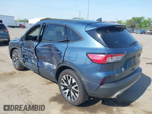 2020 Ford Escape SE Sport Hybrid with VIN 1FMCU9BZ6LUC38008, listed as a IAAI auction lot 42143784 with 81,804 mi miles and . Bid and sale history available at DreamBid. Image 3.