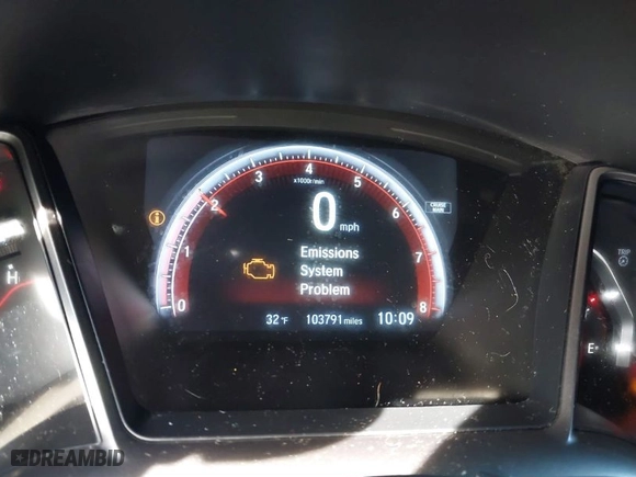 2019 Honda Civic Si Sedan with VIN 2HGFC1E59KH703592, listed as a IAAI auction lot 38735418 with 103,791 mi miles. Bid and sale history available at carsss.com. Image 7.