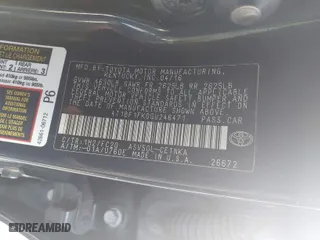 2016 Toyota Camry XLE with VIN 4T1BF1FK0GU246471, listed as a IAAI auction lot 42065867 with 186,799 mi miles. Bid and sale history available at carsss.com. Image 9.