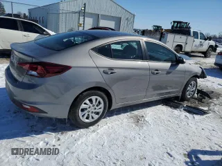 2020 Hyundai Elantra SE with VIN KMHD74LFXLU105092, listed as a Copart auction lot 45879815 with 59,791 mi miles and Salvage Title. Bid and sale history available at carsss.com. Image 3.