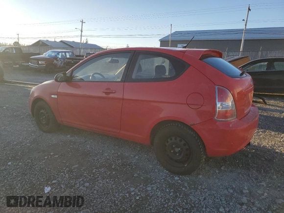 2009 Hyundai Accent Man L with VIN KMHCN35C59U142901, listed as a Copart auction lot 83385764 with 0 mi miles and Clean Title. Bid and sale history available at carsss.com. Image 2.