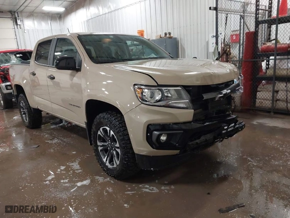 2022 Chevrolet Colorado 4WD Z71 with VIN 1GCGTDEN8N1301070, listed as a IAAI auction lot 41478118 with 7,437 mi miles. Bid and sale history available at carsss.com. Image 1.