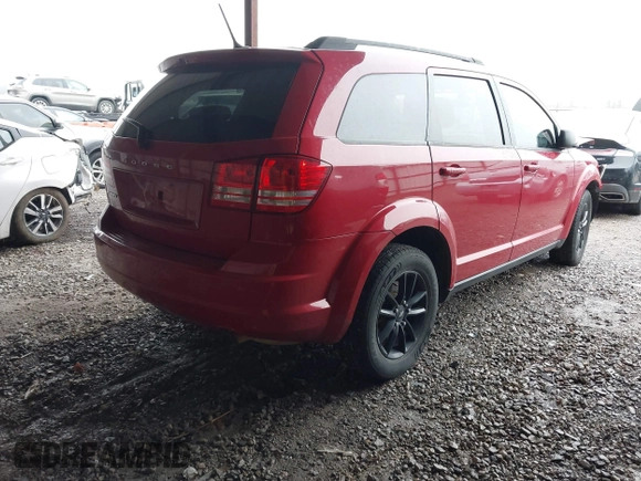 2018 Dodge Journey SE with VIN 3C4PDCAB2JT347337, listed as a IAAI auction lot 41178258 with 59,162 mi miles. Bid and sale history available at carsss.com. Image 4.