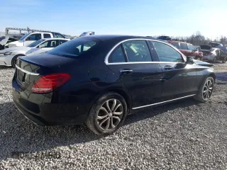 2015 Mercedes-Benz C-Class C 300 Luxury with VIN 55SWF4KB0FU053787, listed as a Copart auction lot 84916574 with 77,943 mi miles and Salvage Title. Bid and sale history available at carsss.com. Image 3.