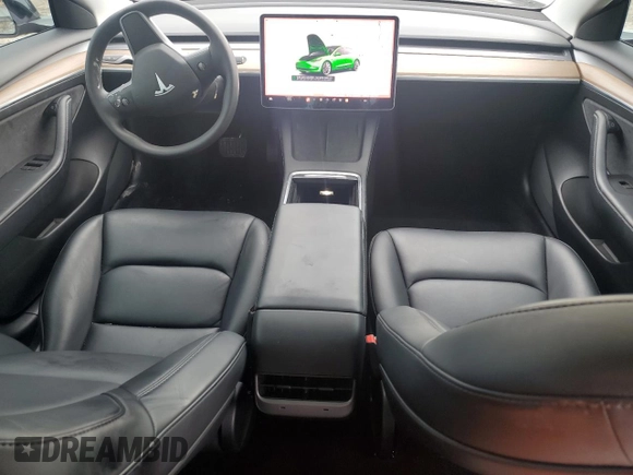 2022 Tesla Model 3 Long Range with VIN 5YJ3E1EB1NF243484, listed as a Copart auction lot 70745404 with 25,970 mi miles and Salvage Title. Bid and sale history available at DreamBid. Image 8.