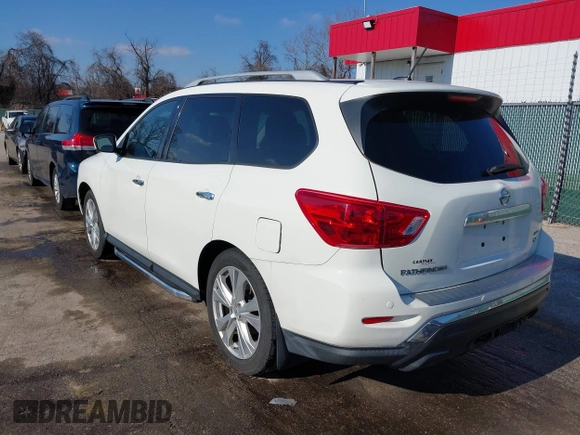 2018 Nissan Pathfinder SL with VIN 5N1DR2MM1JC618956, listed as a IAAI auction lot 41539068 with 68,493 mi miles. Bid and sale history available at carsss.com. Image 3.