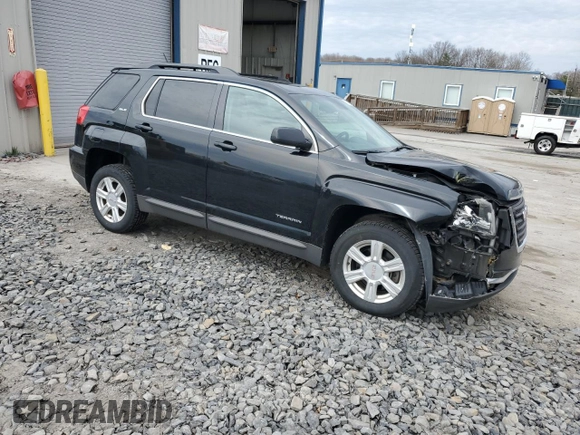 2016 GMC Terrain SLE with VIN 2GKFLTE36G6181813, listed as a Copart auction lot 53709685 with 136,282 mi miles and Salvage Title. Bid and sale history available at DreamBid. Image 4.