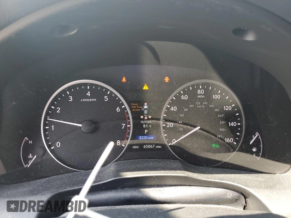 2014 Lexus ES 350 with VIN JTHBK1GG3E2092212, listed as a Copart auction lot 53953585 with 65,067 mi miles and Salvage Title. Bid and sale history available at carsss.com. Image 9.