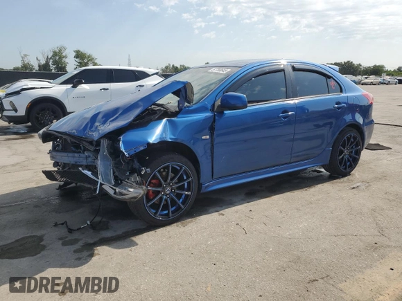 2010 Mitsubishi Lancer GTS z VIN JA32X8HW1AU005082, wystawiony jako Copart lot #57768645 z przebiegiem 113 745 mil mil oraz Szkoda całkowita • Salvage title. Historia ofert i sprzedaży dostępna na DreamBid. Obrazek 1.